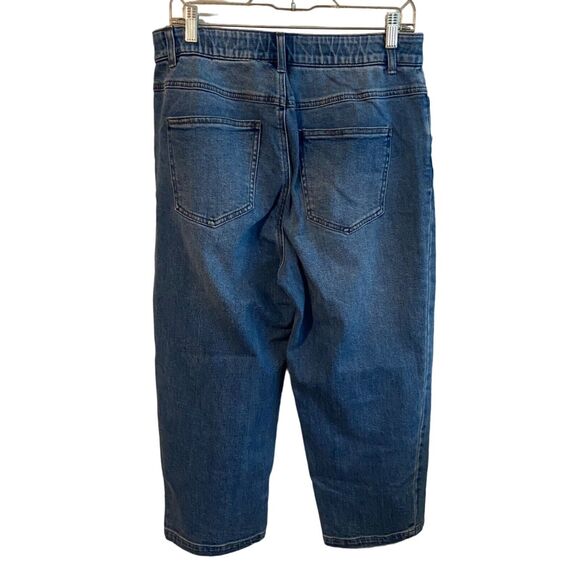 Technology by Recreation Jean Women Sz 10 Crop Flexi-Fit Elastic Waist High Rise - Picture 3 of 10